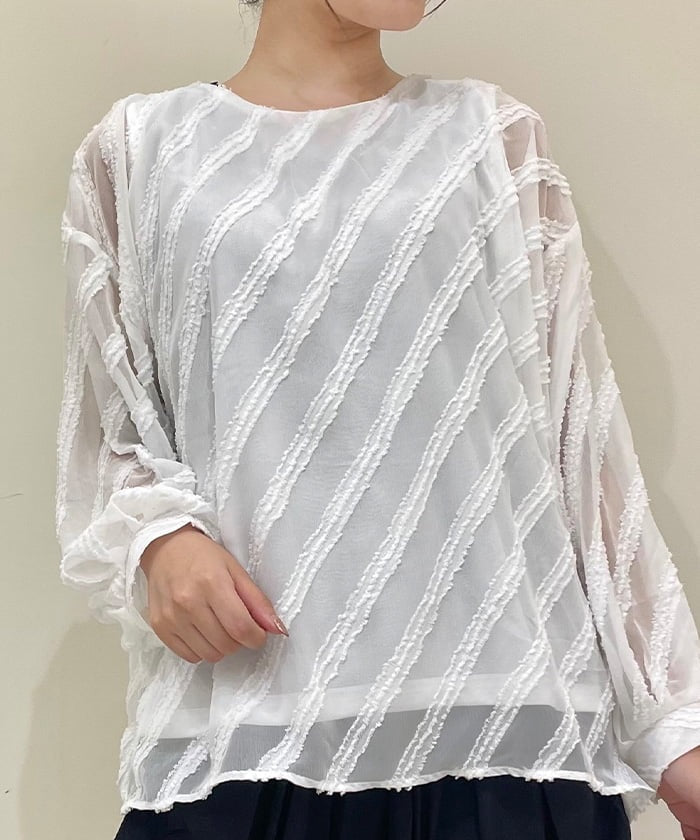 Jacquard Balloon Pullover