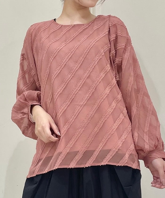 Jacquard Balloon Pullover