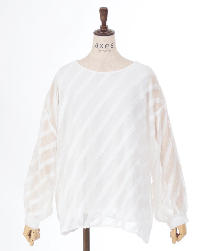 Jacquard Balloon Pullover