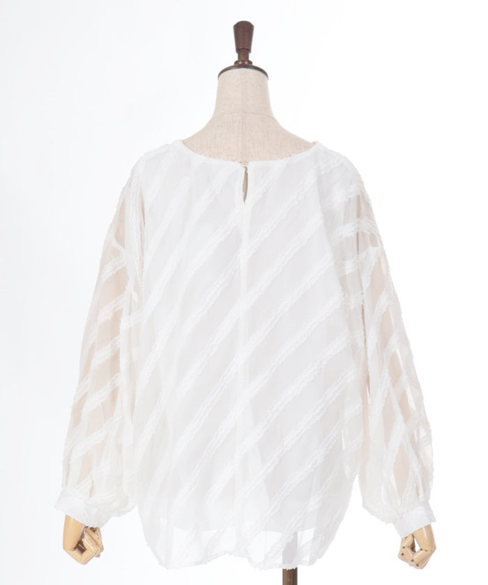 Jacquard Balloon Pullover