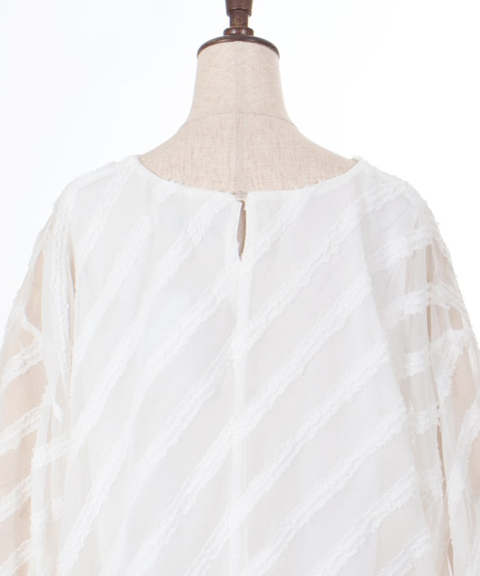 Jacquard Balloon Pullover