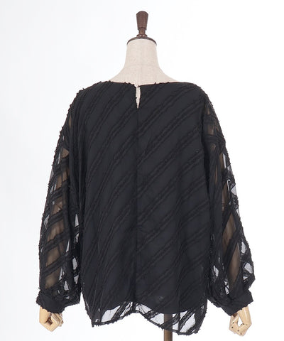 Jacquard Balloon Pullover