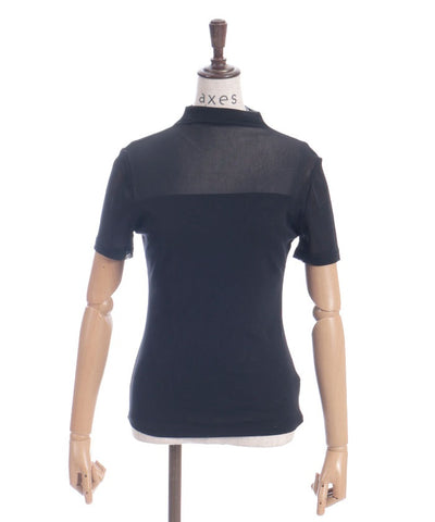 Sheer Short-Sleeved Top