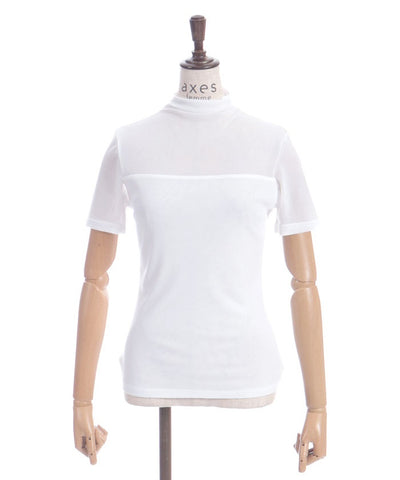 Sheer Short-Sleeved Top