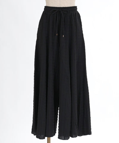 Check Pattern Jacquard Flare Pants