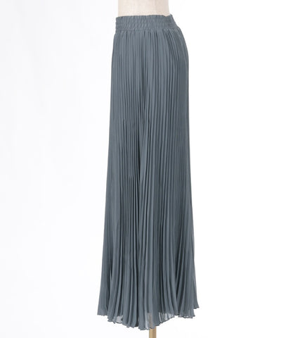 Chiffon Pleated Flare Pants