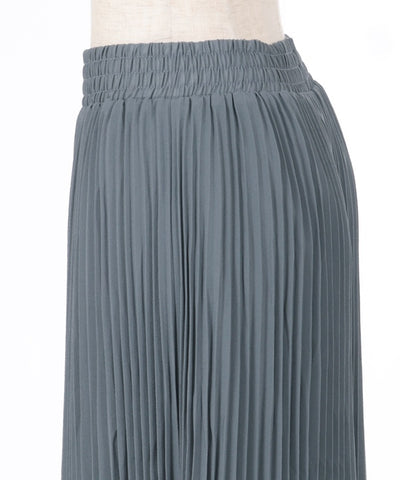 Chiffon Pleated Flare Pants