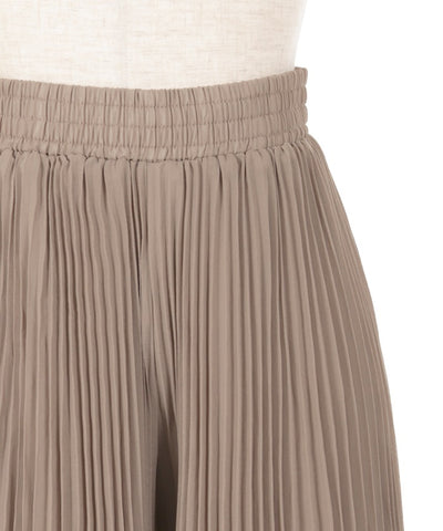 Chiffon Pleated Flare Pants