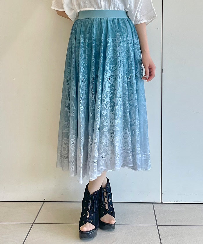 Gradation Full Lace Skirt