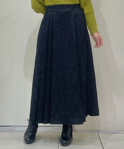 Jacquard Tuck Skirt (Time-limited Price)