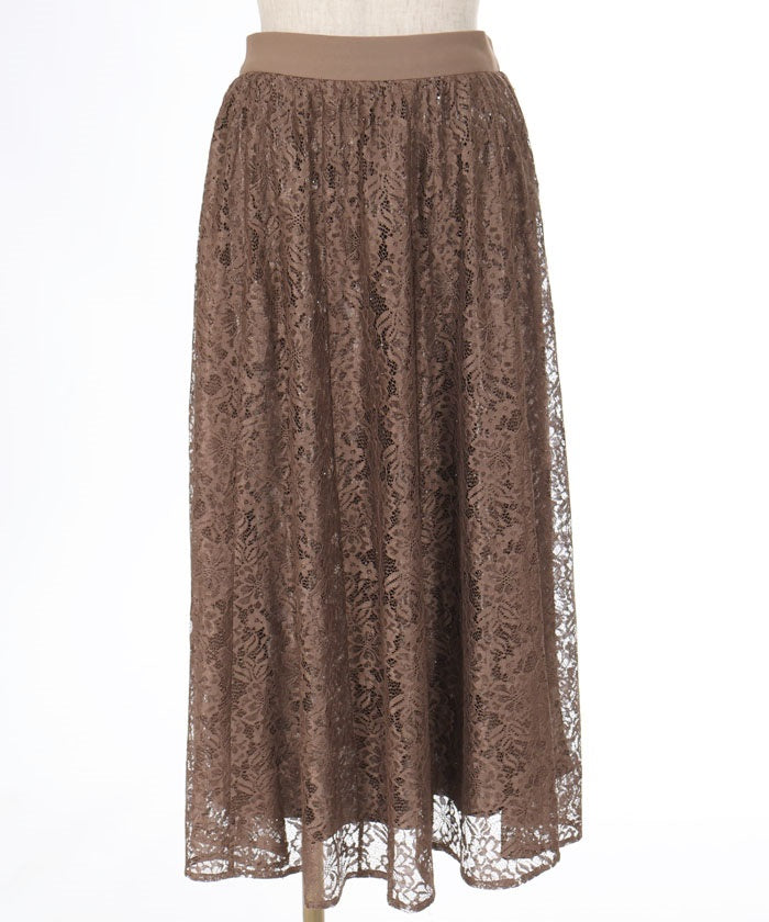 Lace Flare Skirt