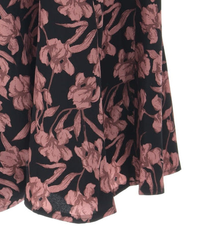 Floral Pattern Flare Skirt