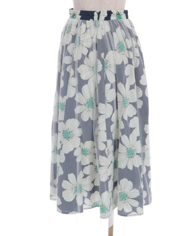 Tulle Layered Floral Pattern Skirt