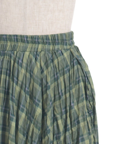 Wrinkle Finish Plaid Pattern Skirt