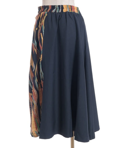 Asymmetric Decoration Belt Skirt