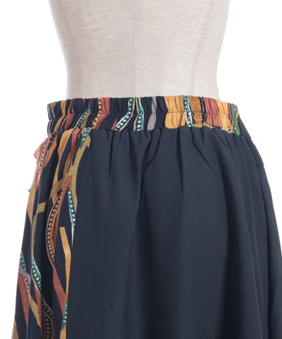 Asymmetric Decoration Belt Skirt