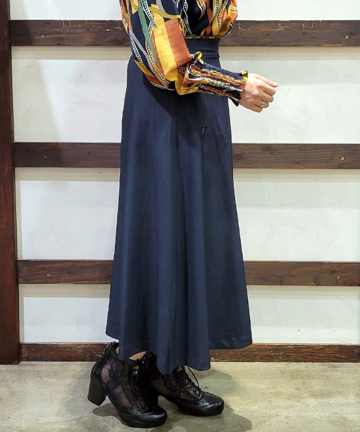 Asymmetric Decoration Belt Skirt