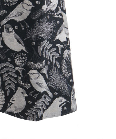 Wild Birds Pattern Gobelin Skirt