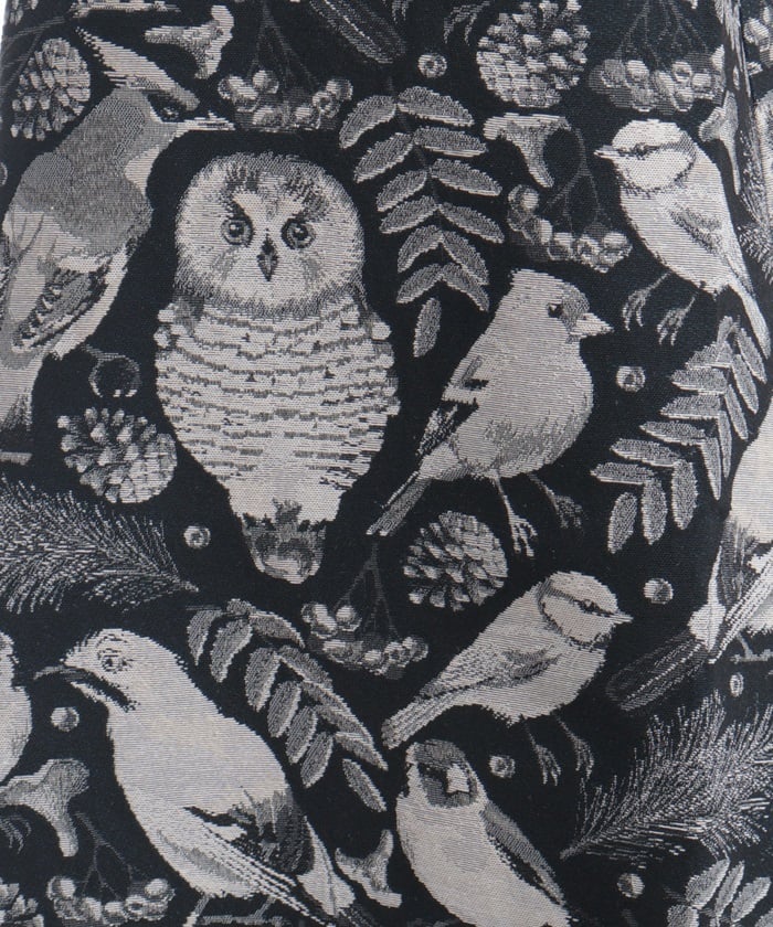 Wild Birds Pattern Gobelin Skirt