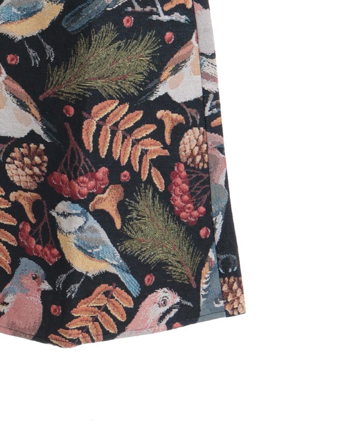 Wild Birds Pattern Gobelin Skirt