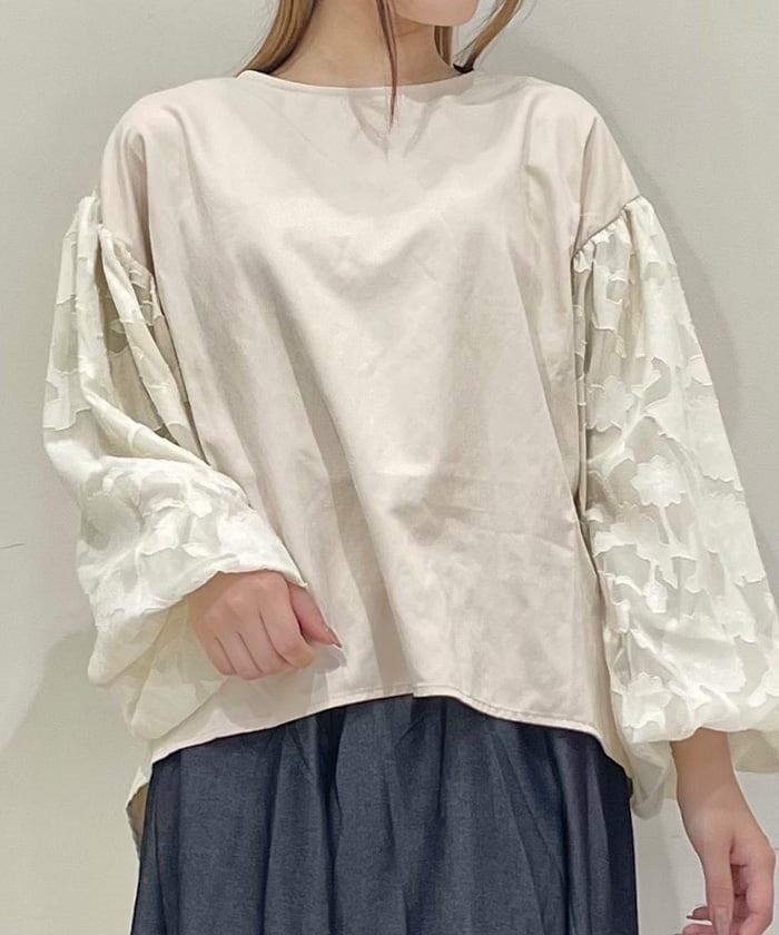 Balloon Sleeve Long Tail Pullover