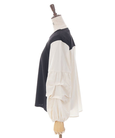 Tuck Sleeve Panel Pullover