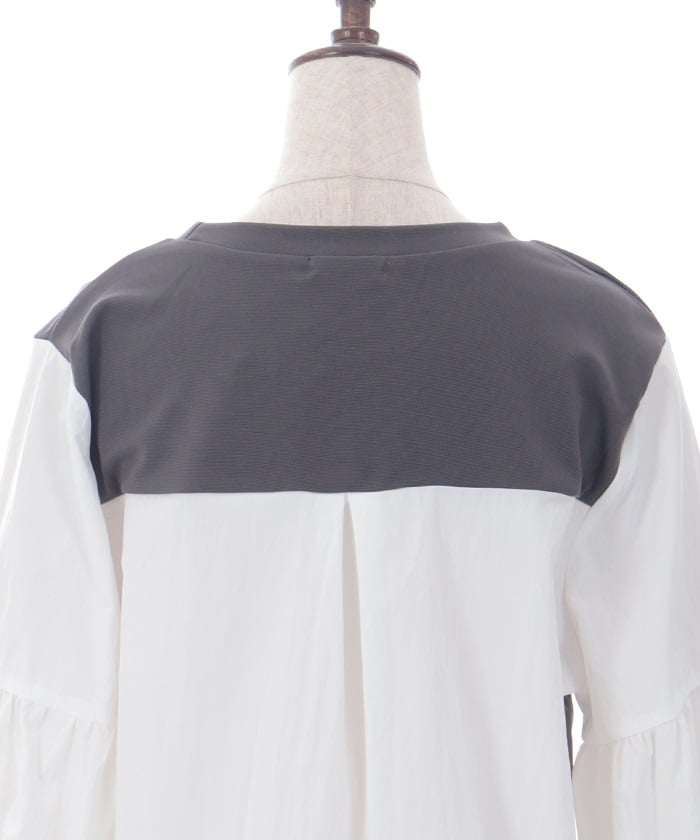 Tuck Sleeve Panel Pullover