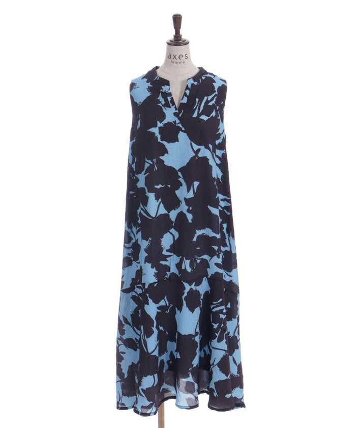 Skipper Large Pattern Flare Dress
