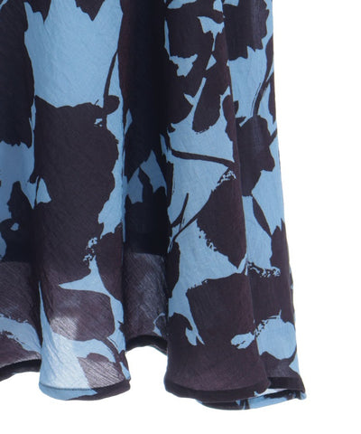 Skipper Large Pattern Flare Dress