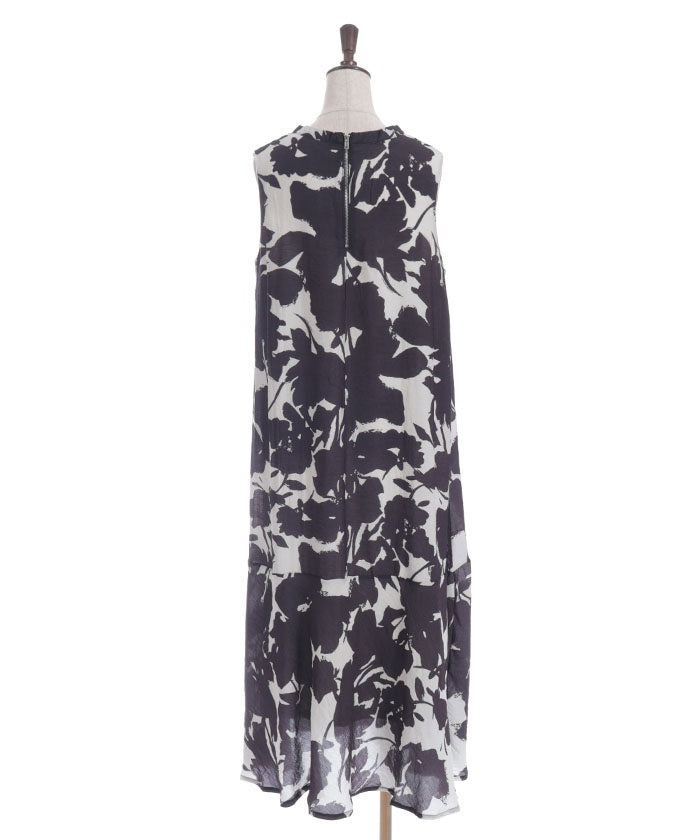 Skipper Large Pattern Flare Dress