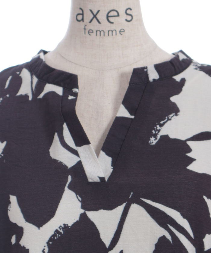 Skipper Large Pattern Flare Dress