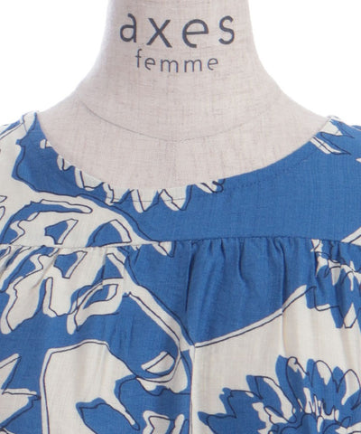 Overall Pattern Tiered Dress