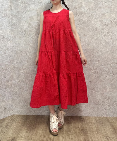 Jacquard Tiered Dress