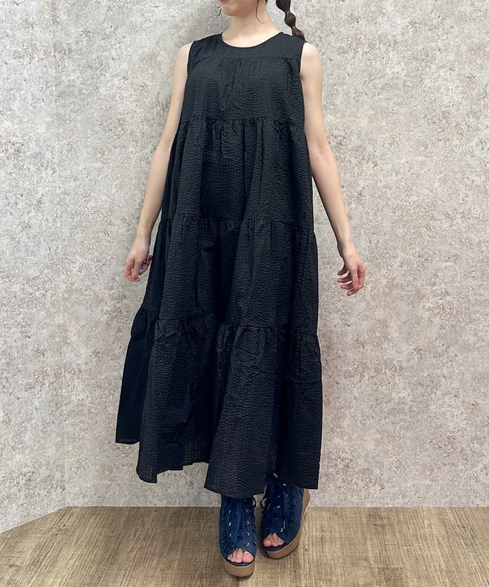 Jacquard Tiered Dress