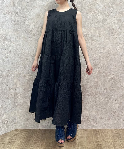 Jacquard Tiered Dress