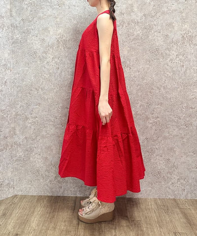 Jacquard Tiered Dress