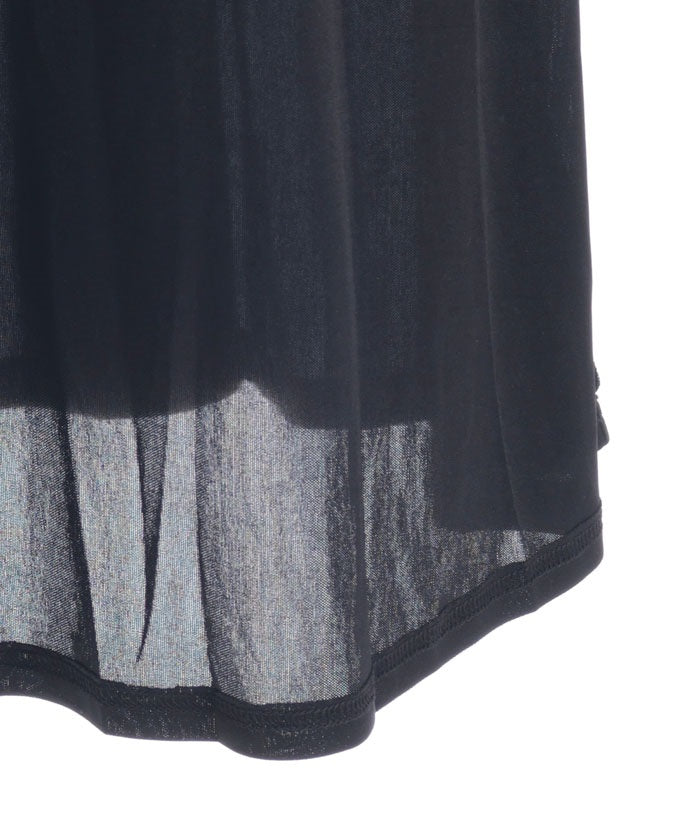 Floral Pattern Hem Color Scheme Dress