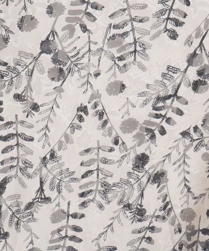 Floral Pattern Hem Color Scheme Dress