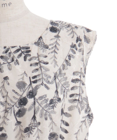 Floral Pattern Hem Color Scheme Dress