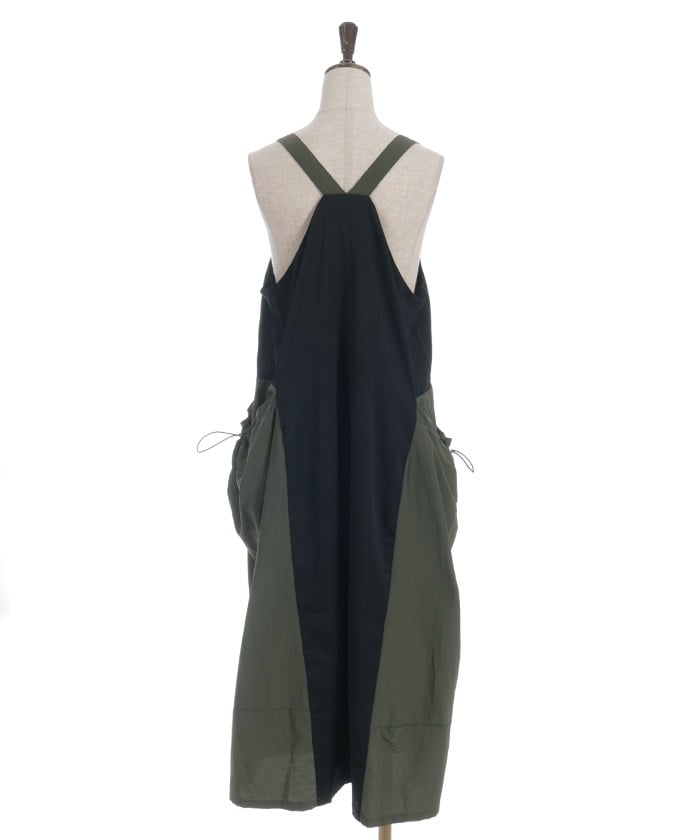 Shoulder Belt Color Scheme Jumper Skirt