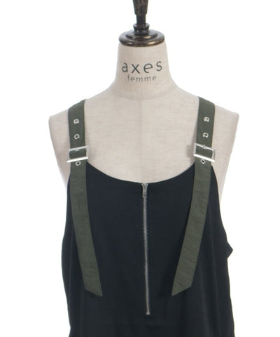 Shoulder Belt Color Scheme Jumper Skirt