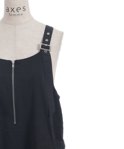 Shoulder Belt Color Scheme Jumper Skirt