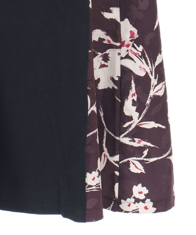 Floral Pattern Asymmetric Panel Jumper Skirt (Time-limited Price)