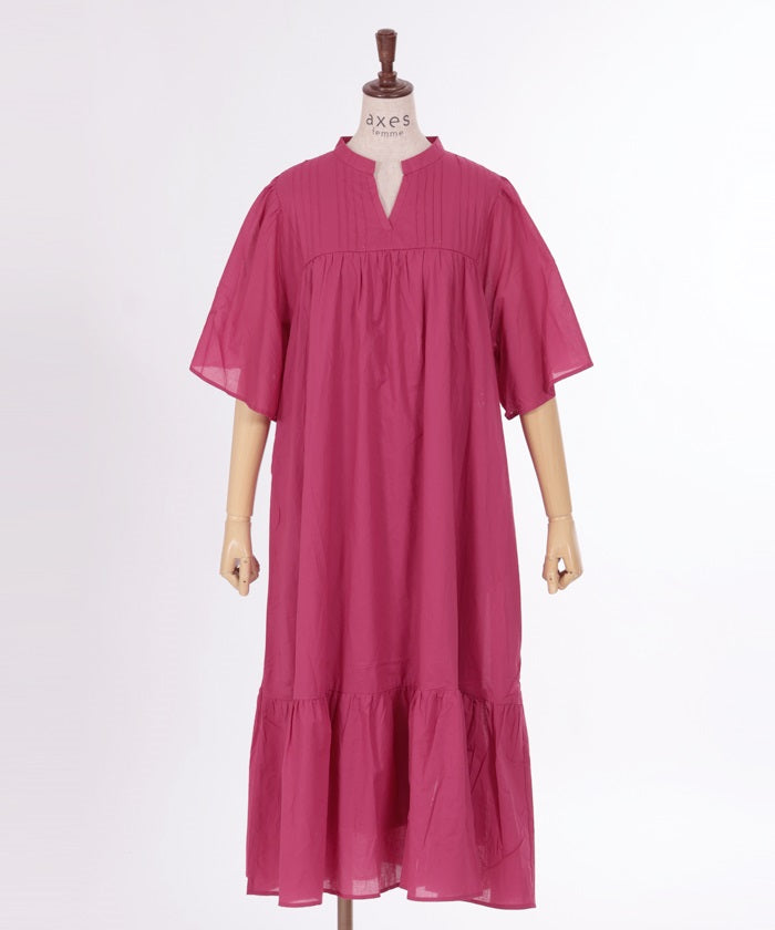 Cotton Gather Panel Dress