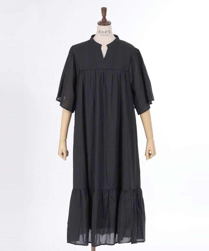 Cotton Gather Panel Dress