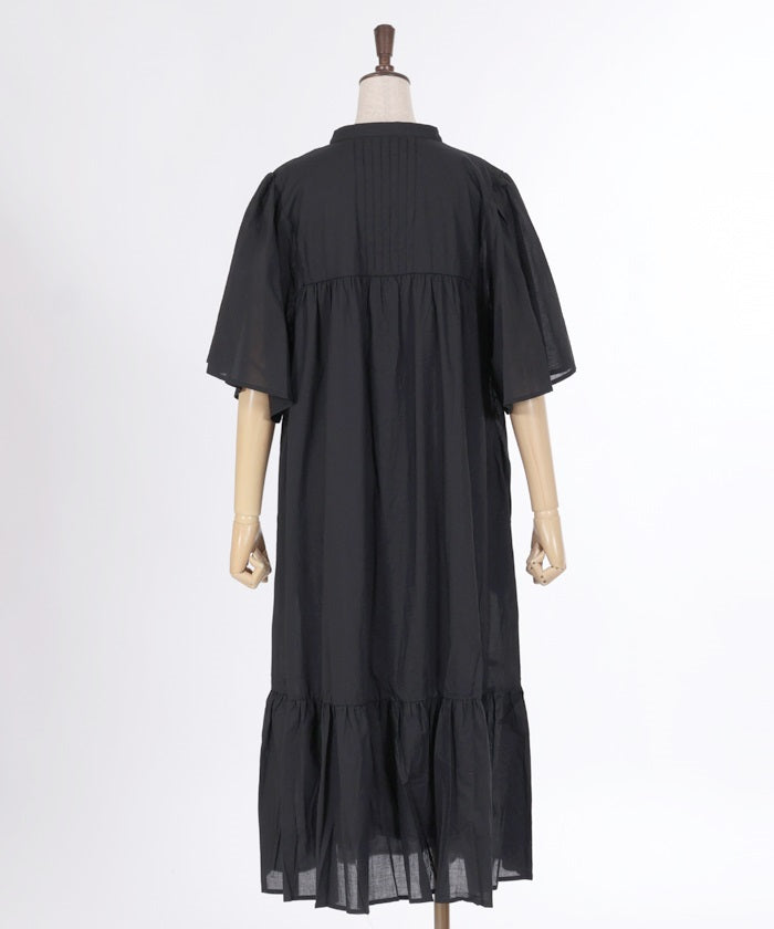 Cotton Gather Panel Dress