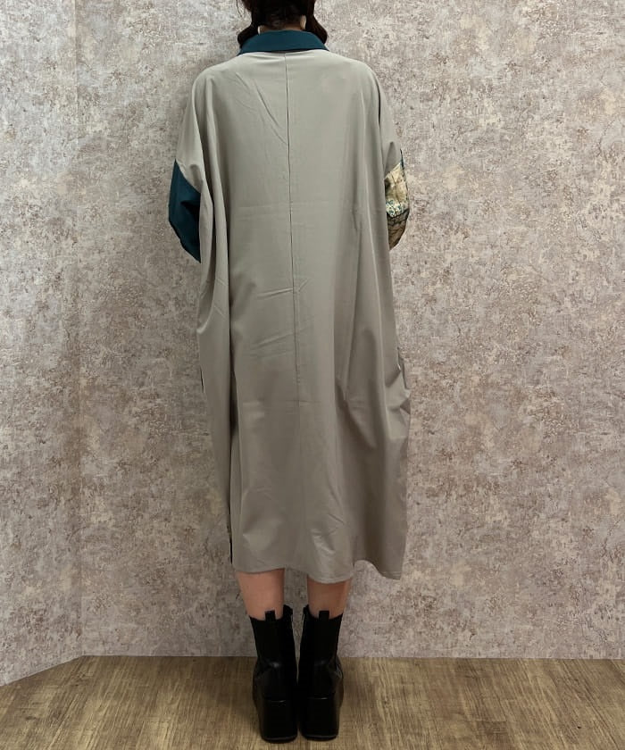 Patchwork Shirt Dress
