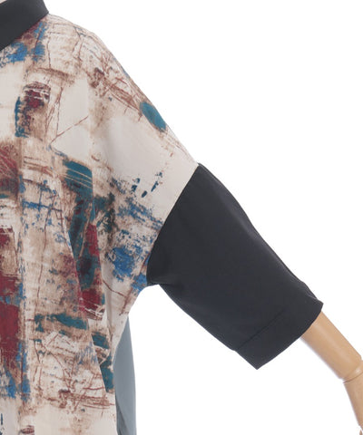 Patchwork Shirt Dress