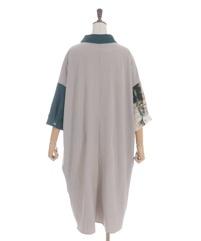 Patchwork Shirt Dress