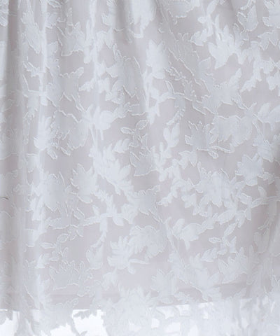 Sheer Jacquard Hoodie Dress